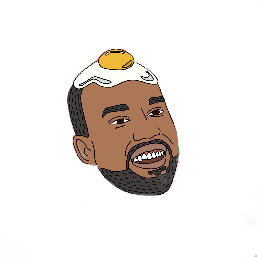 Transparent Png Kanye Face (1024x1024), Png Download