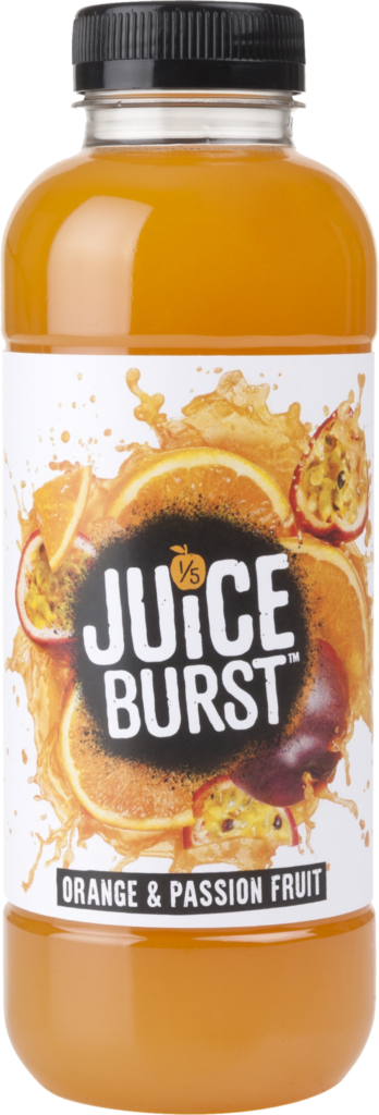 Orange & - Juice Burst Orange And Passion Fruit 500ml (348x1024), Png Download