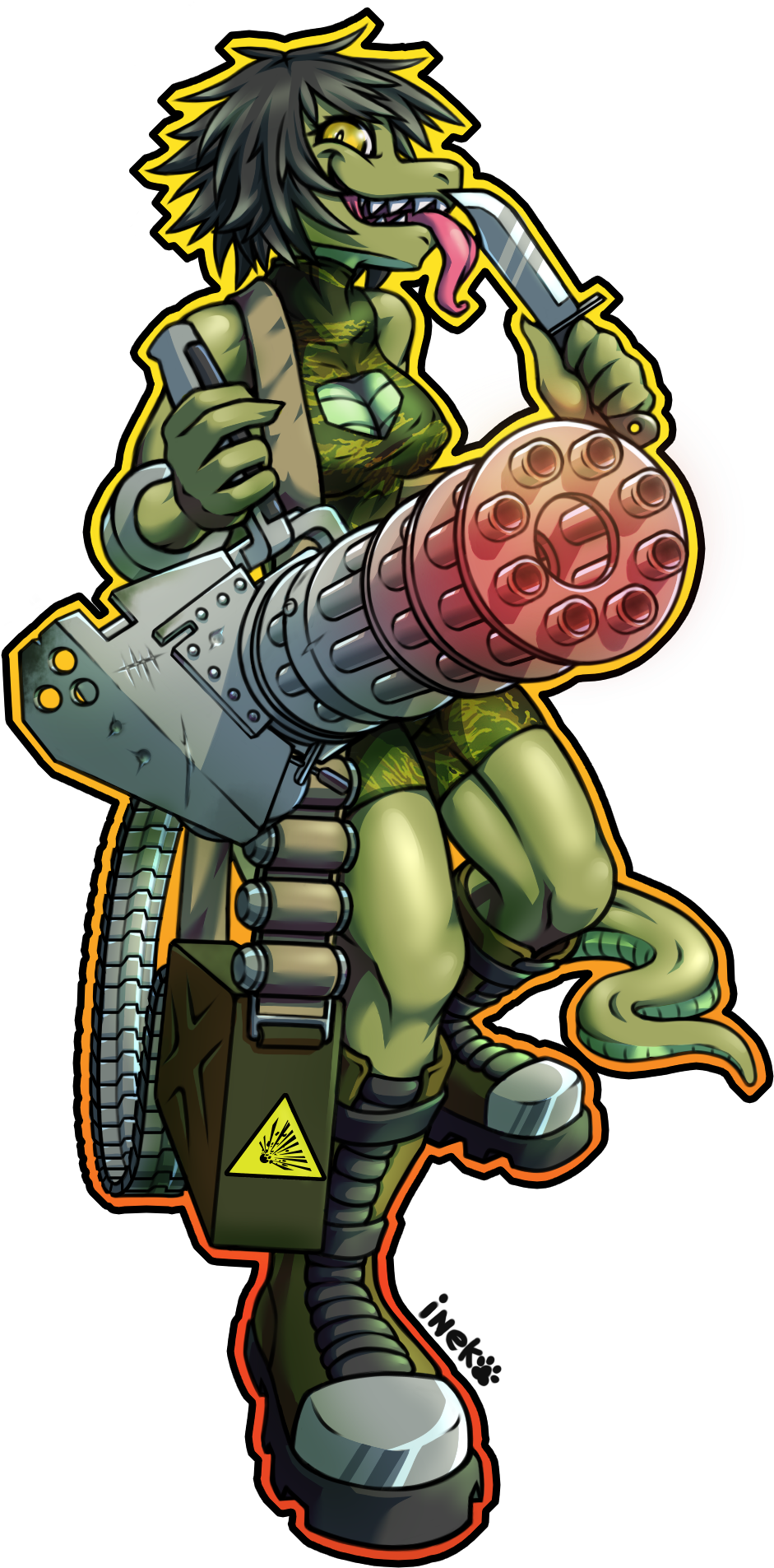 The Last Ammunition - Cartoon (1049x2113), Png Download
