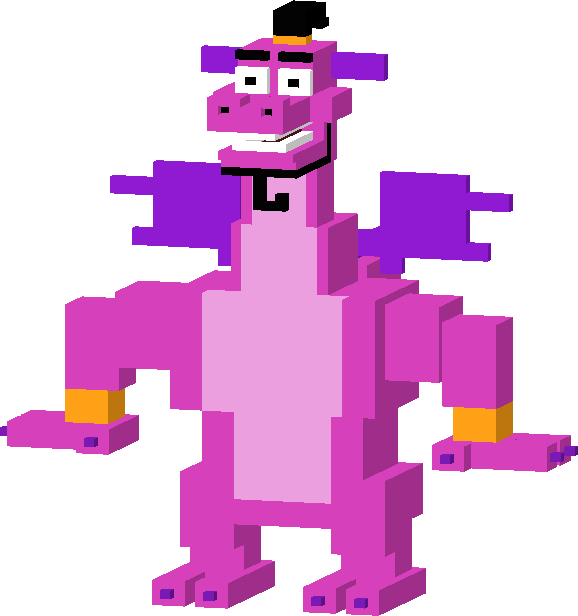 Dragon Genie - Disney Crossy Road Dragon Genie (578x616), Png Download