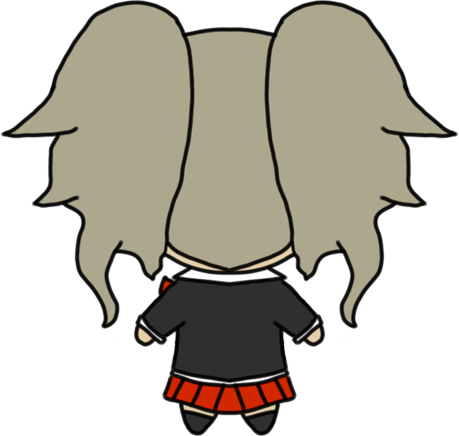 The Despair Sisters Junko Enoshima Hoe - Cartoon (653x620), Png Download