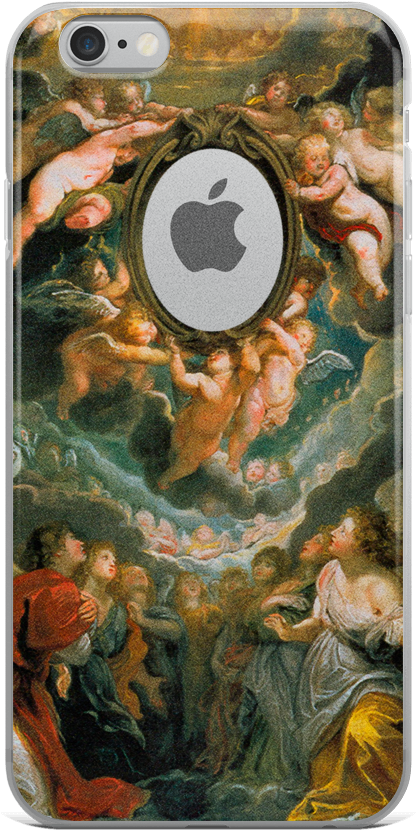Madonna Iphone Case - Madonna Della Vallicella Adored By Seraphim (1000x1000), Png Download