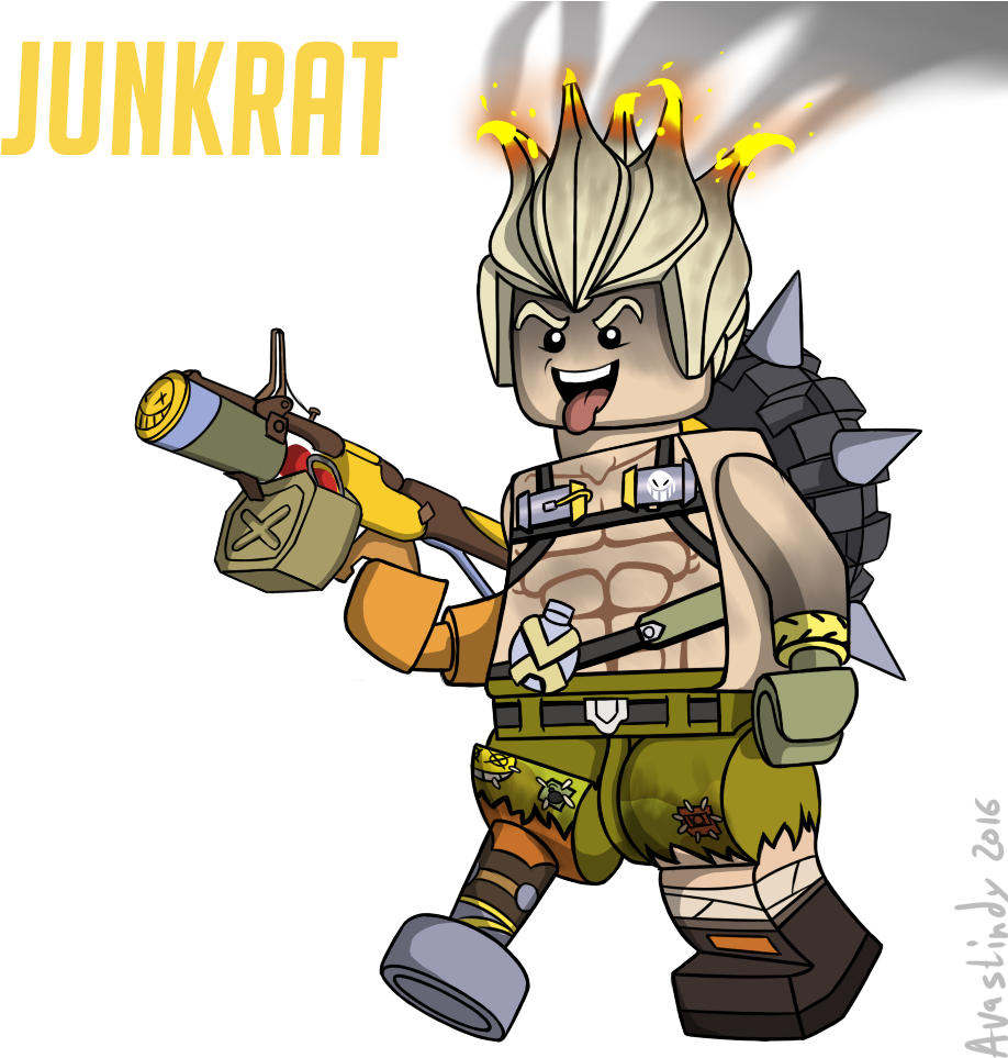 I Made Junkrat From Overwatch As A Lego Minifigure - Lego Pure Overwatch Minifigure (950x968), Png Download