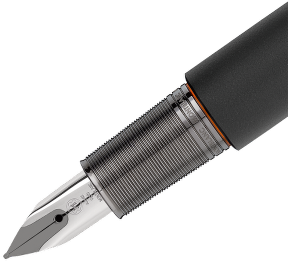 Montblanc M Ultra Black Pluma Fuente - Mont Blanc M Fountain Pen (1000x1000), Png Download