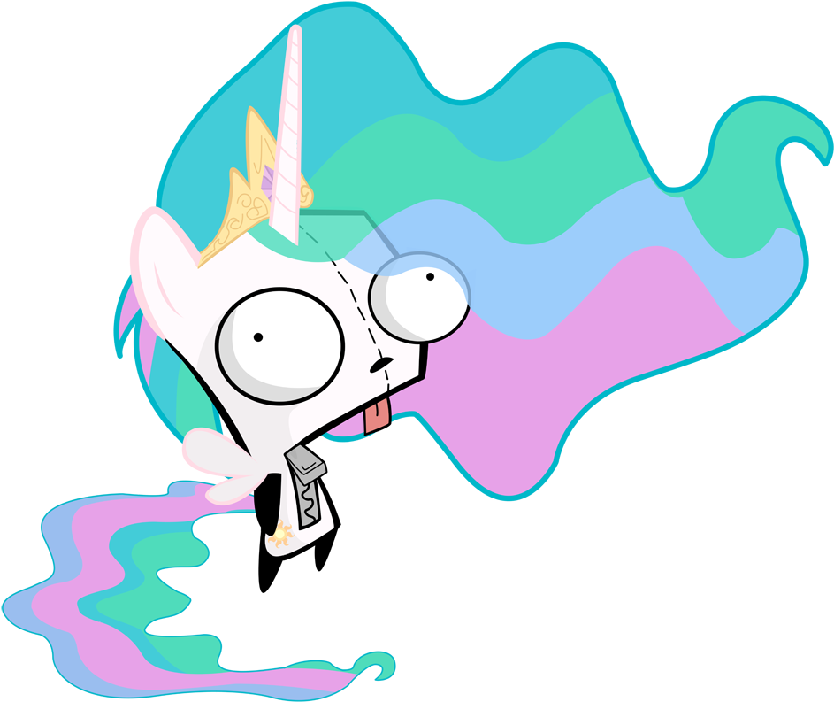 Gir, Invader Zim, Princess Celestia, Safe - Invader Zim Gir (1000x848), Png Download
