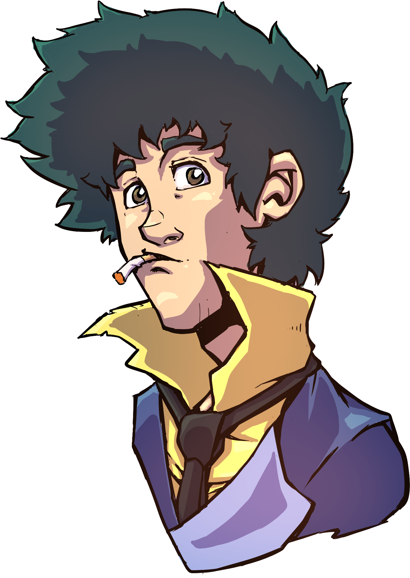 Spike Die Cut Sticker - Cartoon (1899x2171), Png Download