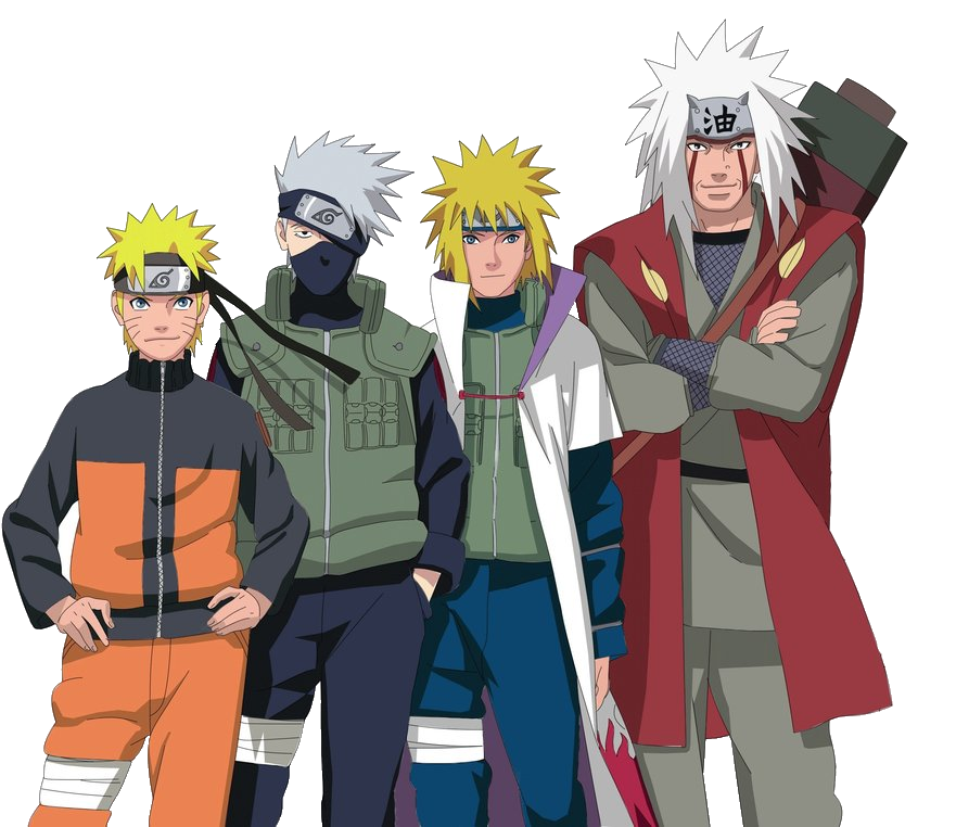 Naruto Kakashi Minato Jiraiya Sarutobi (900x810), Png Download