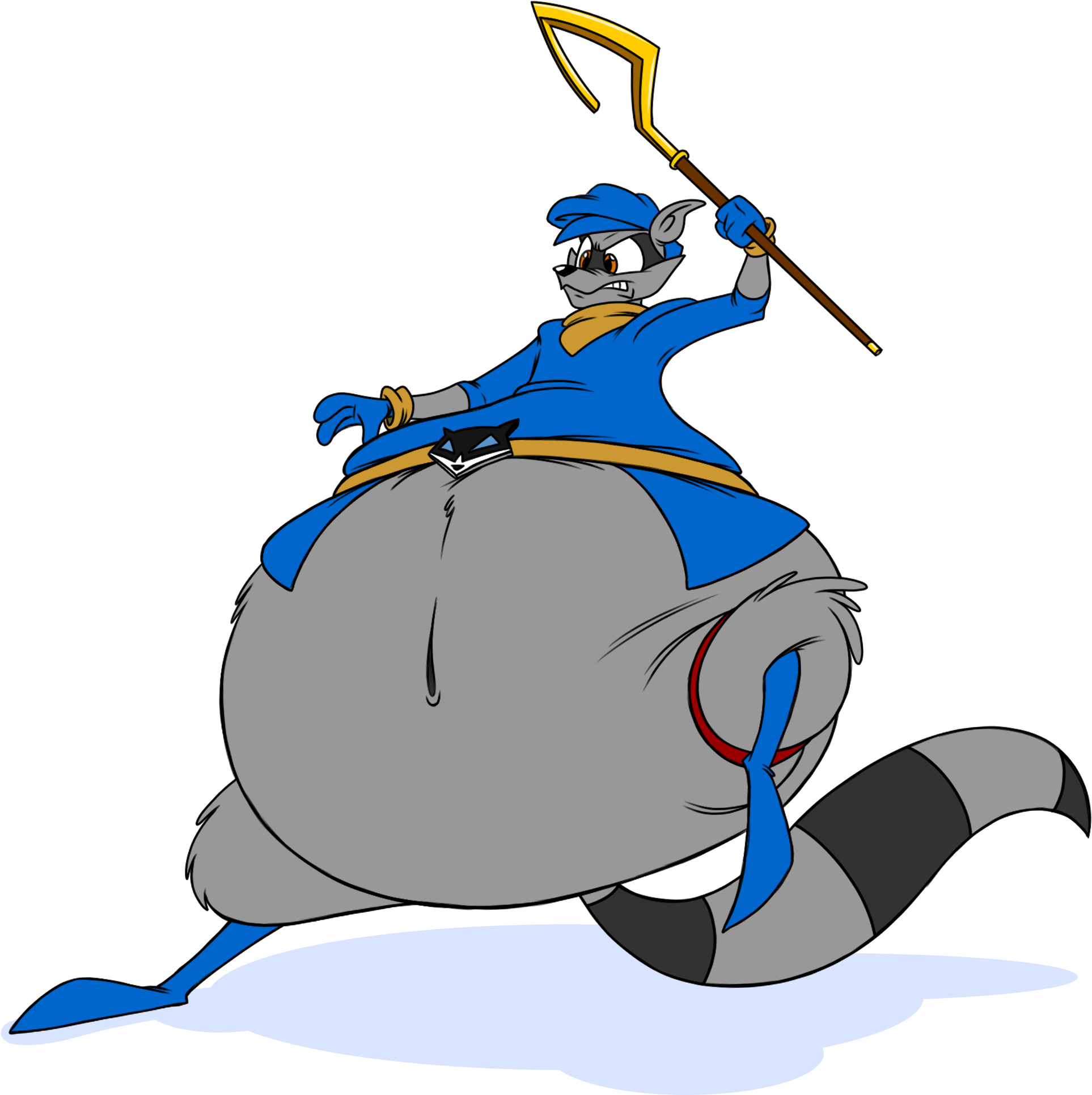 Fat Sly Cooper - Cartoon (2048x2048), Png Download