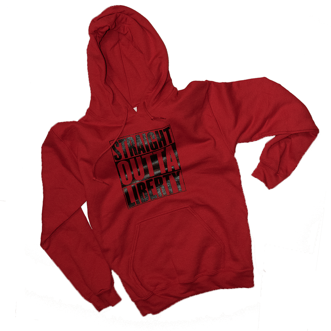 Straight Outta Liberty Hoodie In Red - Hoodie (1080x1080), Png Download