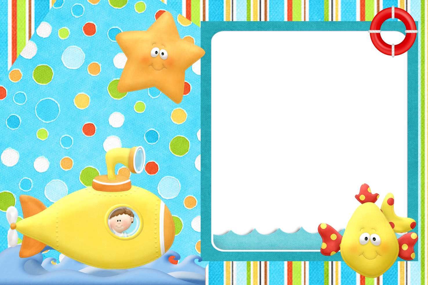 Fundo Do Mar Png, Page Borders, Animal Decor, Baby - Moldura Para Foto Fundo Do Mar (1476x984), Png Download