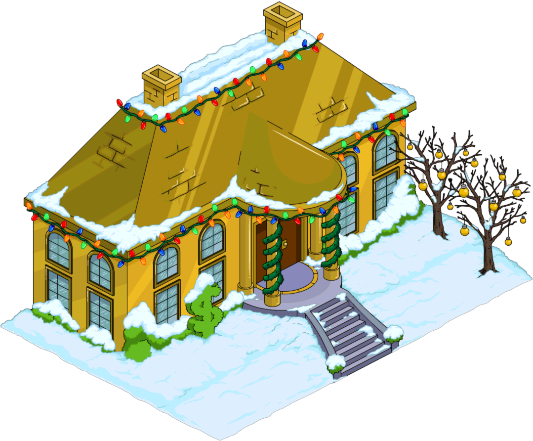 Christmas Mansion Of Solid Gold - Illustration (1079x892), Png Download