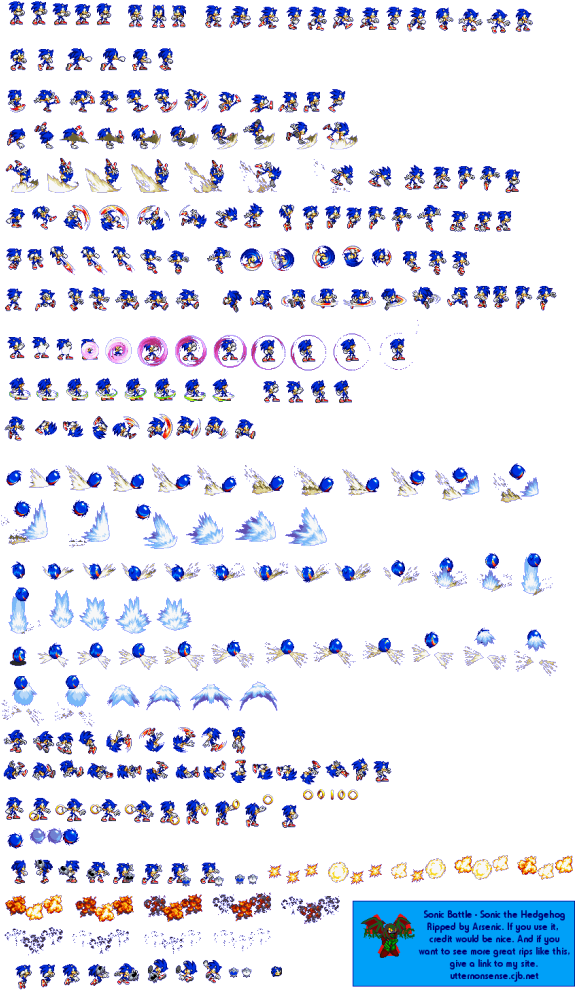 Sonic Battle Sprites, HD Png Download - 579x1024(#4081283) - PngFind