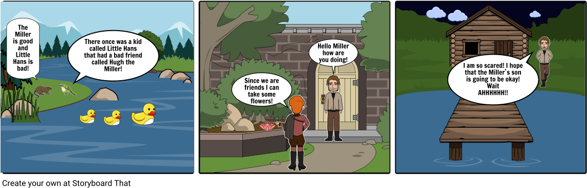 The Devoted Friend - Cartoon (1164x385), Png Download