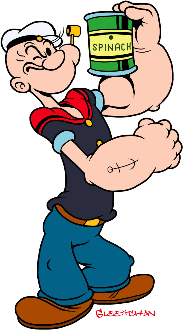 Popeye Png - All The Best Cartoon (681x1174), Png Download