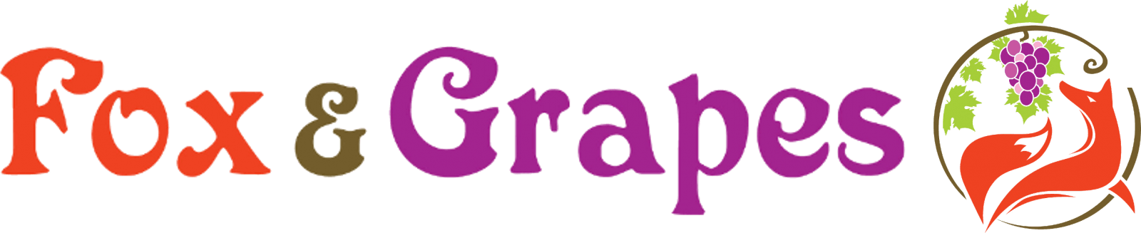 Fox And Grapes - Graphic Design (1600x327), Png Download
