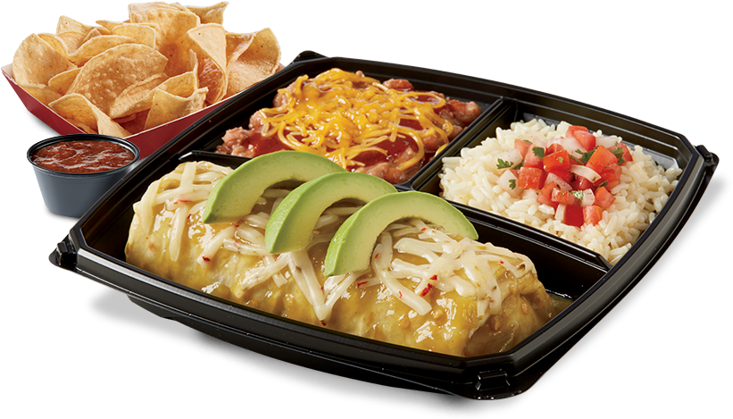 Chicken Verde Wet Burrito Plato - Wet Burrito Del Taco (860x480), Png Download