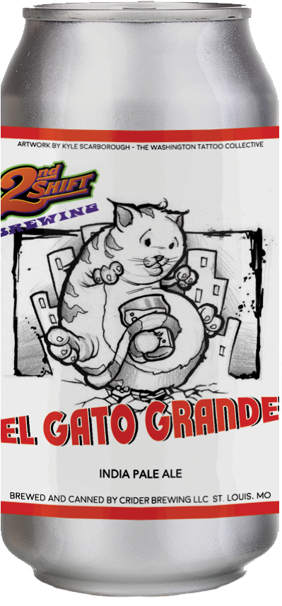 Hibiscus Wit - 2nd Shift Brewery (400x1458), Png Download