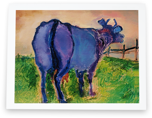 Moo - Picture Frame (600x600), Png Download