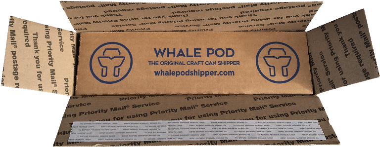 8 Pack Usps Flat Rate Whale Pod Shipper Whale Pod Shipper - Paper (776x776), Png Download
