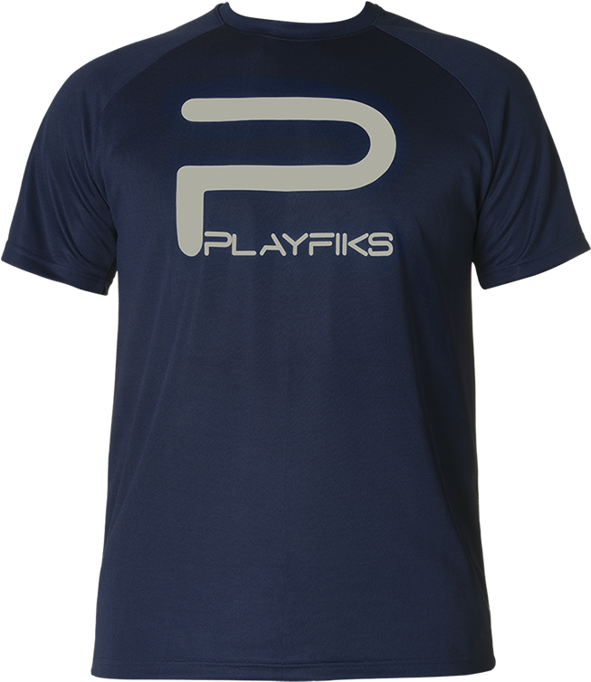Reflective Silver Navy Men - T-shirt (800x919), Png Download