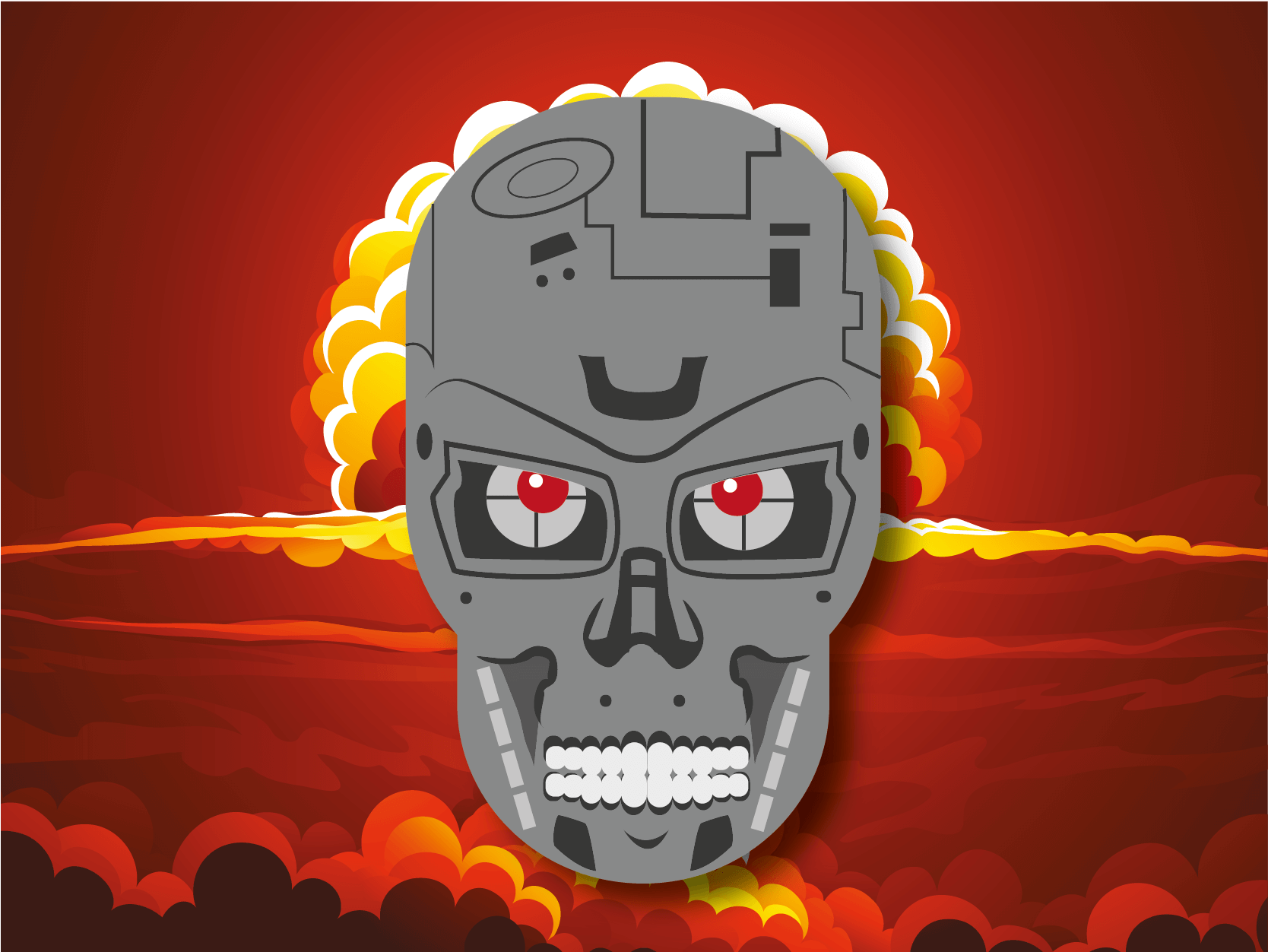 Rise Of The Robots - Illustration (2090x2330), Png Download