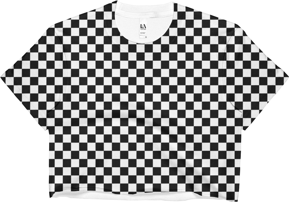 Vans Checkerboard Crop Top (1000x1000), Png Download