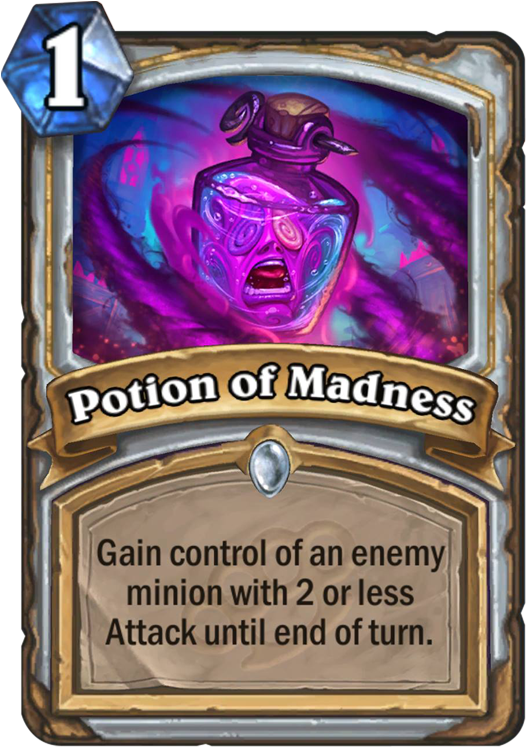Potion Of Madness - Potion Of Madness Hearthstone (567x811), Png Download