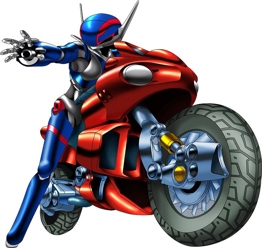 Priss, Riding The Motoslave - Bubblegum Crisis Priss Motorcycle (885x922), Png Download