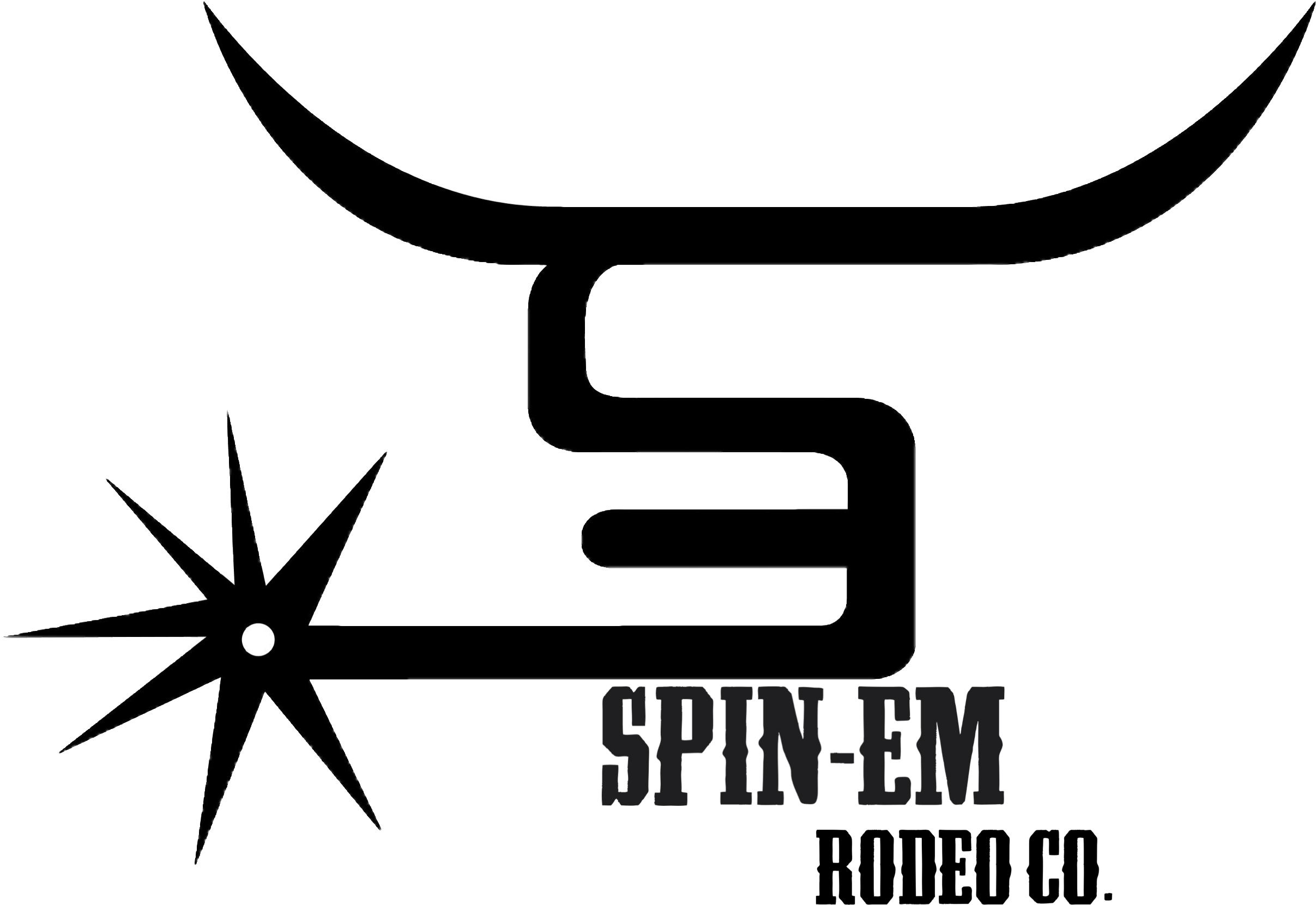 Spin-em Rodeo Co - Spin Em Logo (2732x2112), Png Download