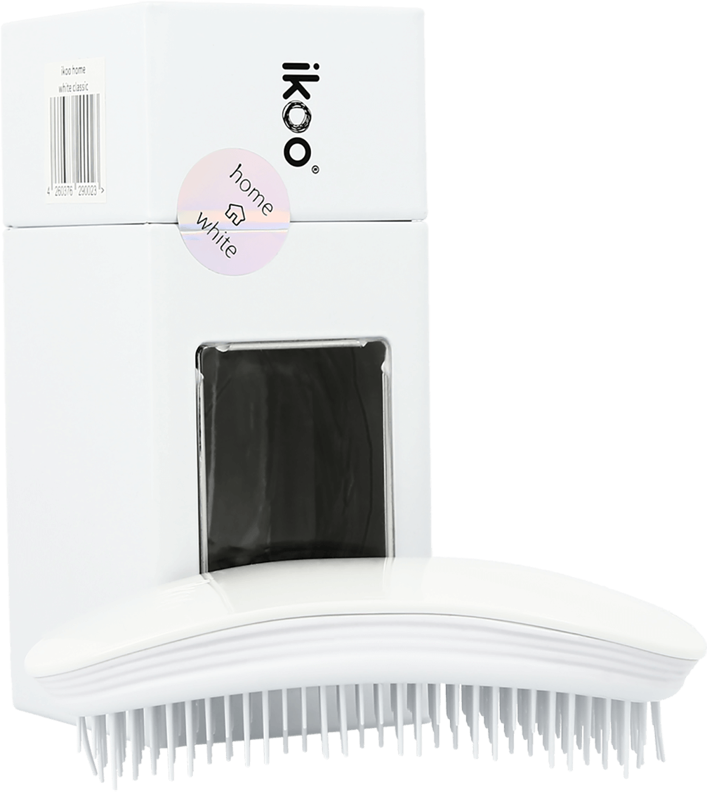 Ikoo Home White Classic Hair Brush - Home Appliance (1200x1200), Png Download