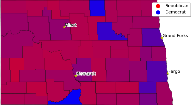North Dakota Voters Will Have A Lot To Say This November - North Dakota Republican Or Democrat (864x432), Png Download