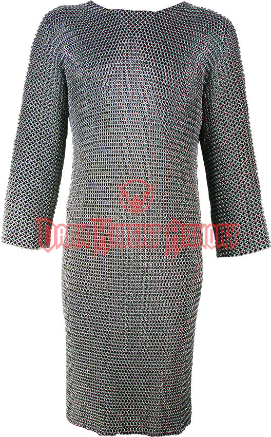 Riveted Long Sleeved Chainmail Hauberk - Polka Dot (850x850), Png Download