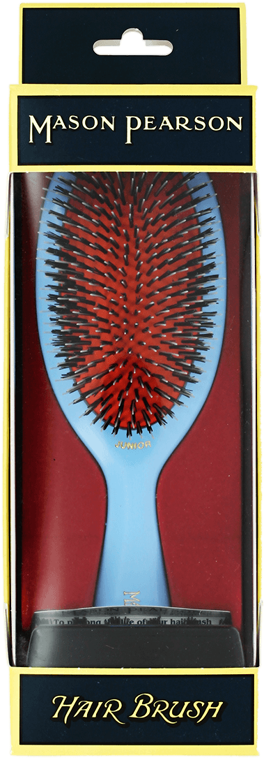 Mason Pearson Junior Bristle & Nylon Bn2 Blue Hairbrush - Flyswatter (1200x1200), Png Download