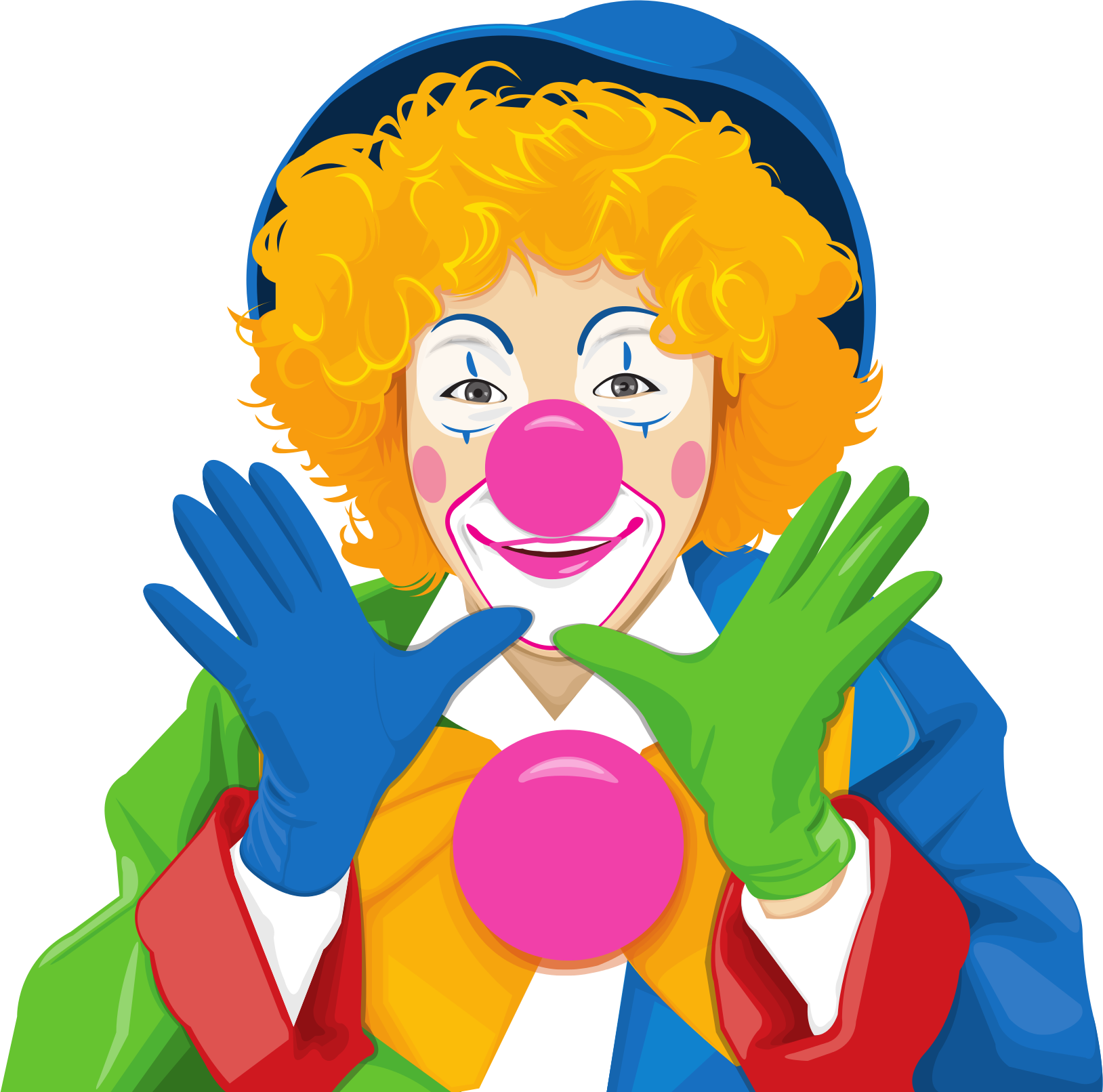 Evil-doer - Clown Vector (1628x1612), Png Download