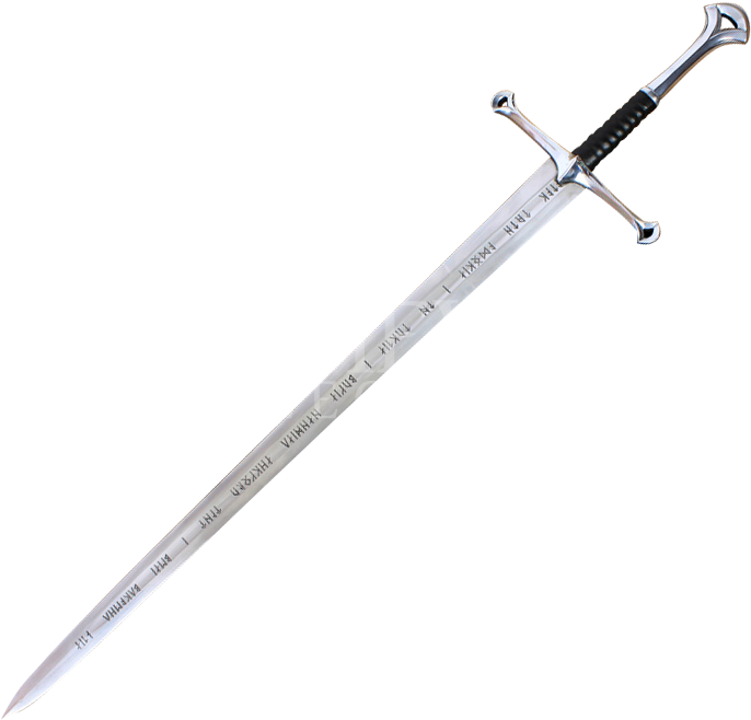 Reforged From The Shards Of Narsil, Anduril Is The - Long Sword (717x717), Png Download