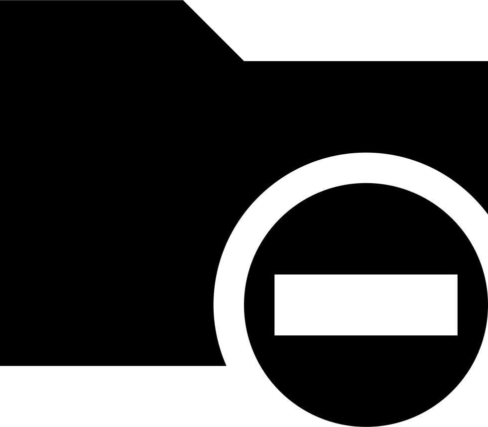 Folder With Minus Sign Comments - Add Folder Flat Icon (980x858), Png Download