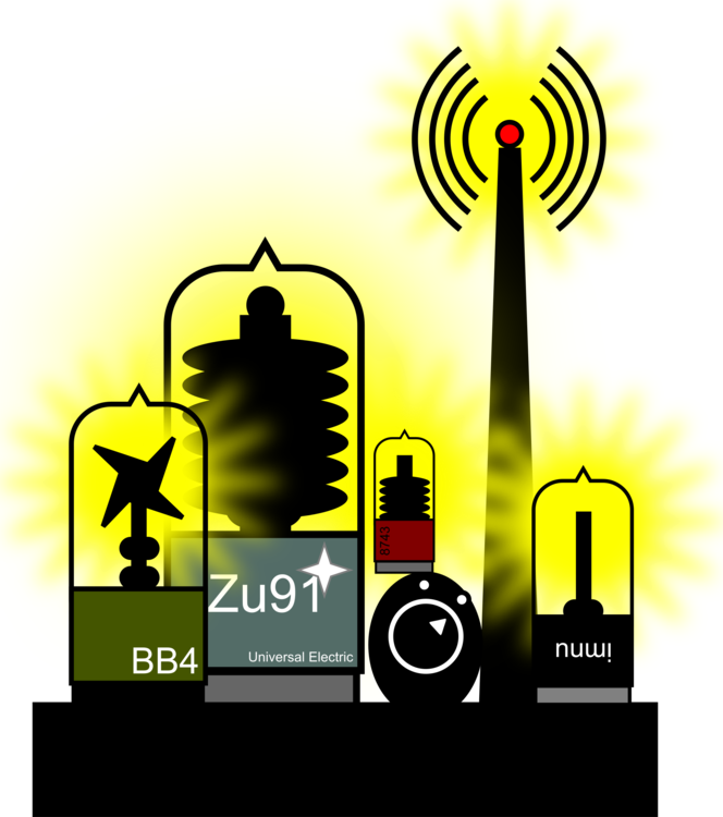 Vacuum Tube Valve Amplifier Logo - Radio Tubes Clipart (664x750), Png Download