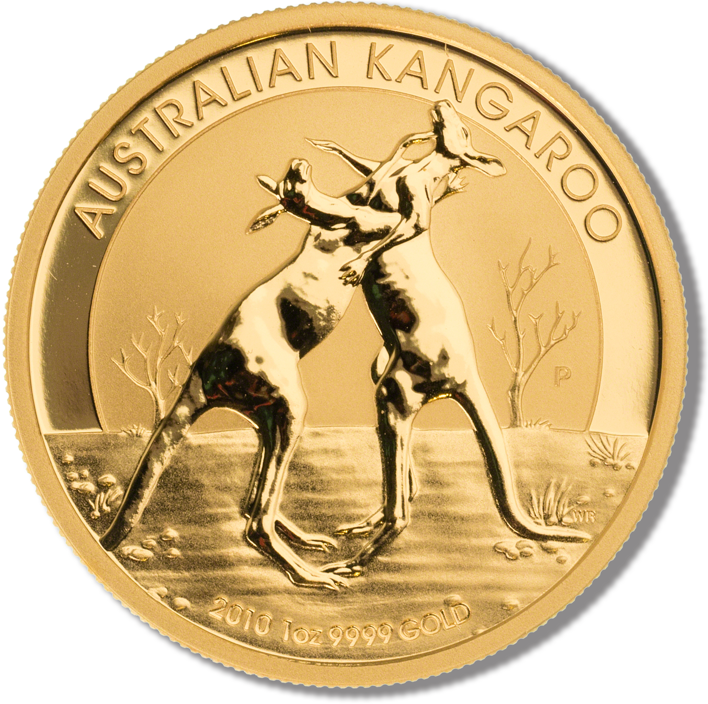 Australian Gold Kangaroo Nugget - Moneda Soberano De Oro (2400x2400), Png Download