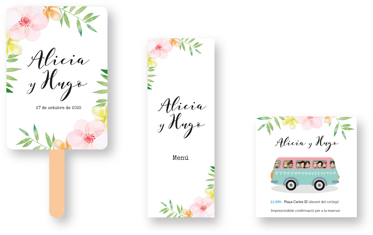 Pack Boda Weddingstudio Menus Boda - Craft (1724x1132), Png Download