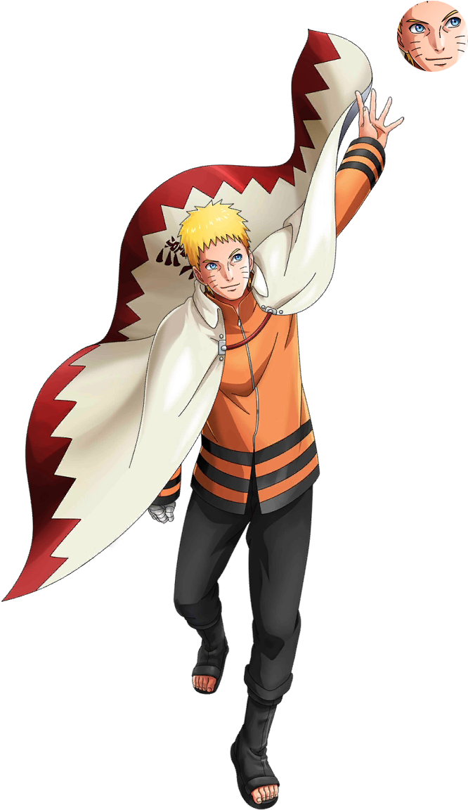 View Fullsize Uzumaki Naruto Image - Ninja Voltage Naruto Hokage (750x1200), Png Download