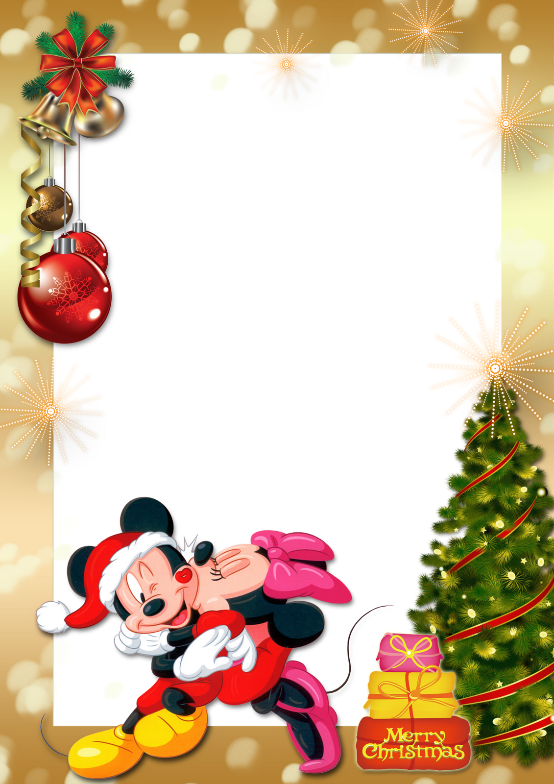 Poderá Também Gostar De - Molduras De Natal Mickey (1131x1600), Png Download