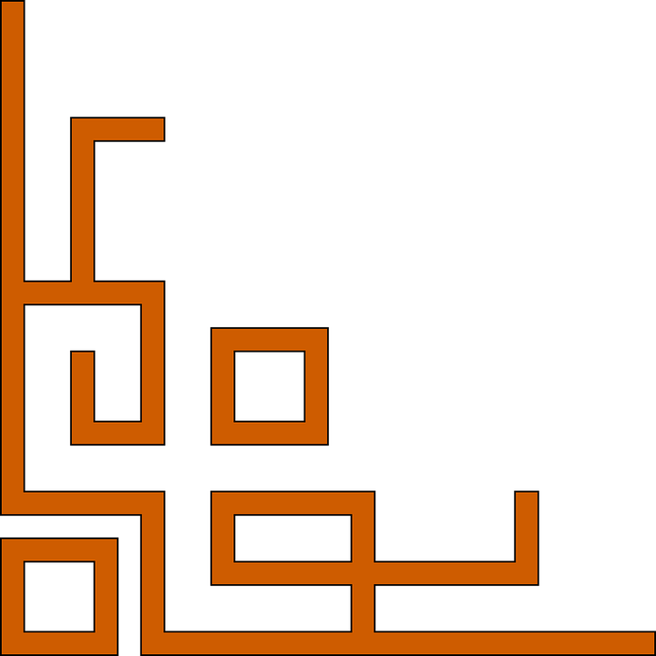 Corner Borders Png - Chinese New Year Border Png (720x720), Png Download