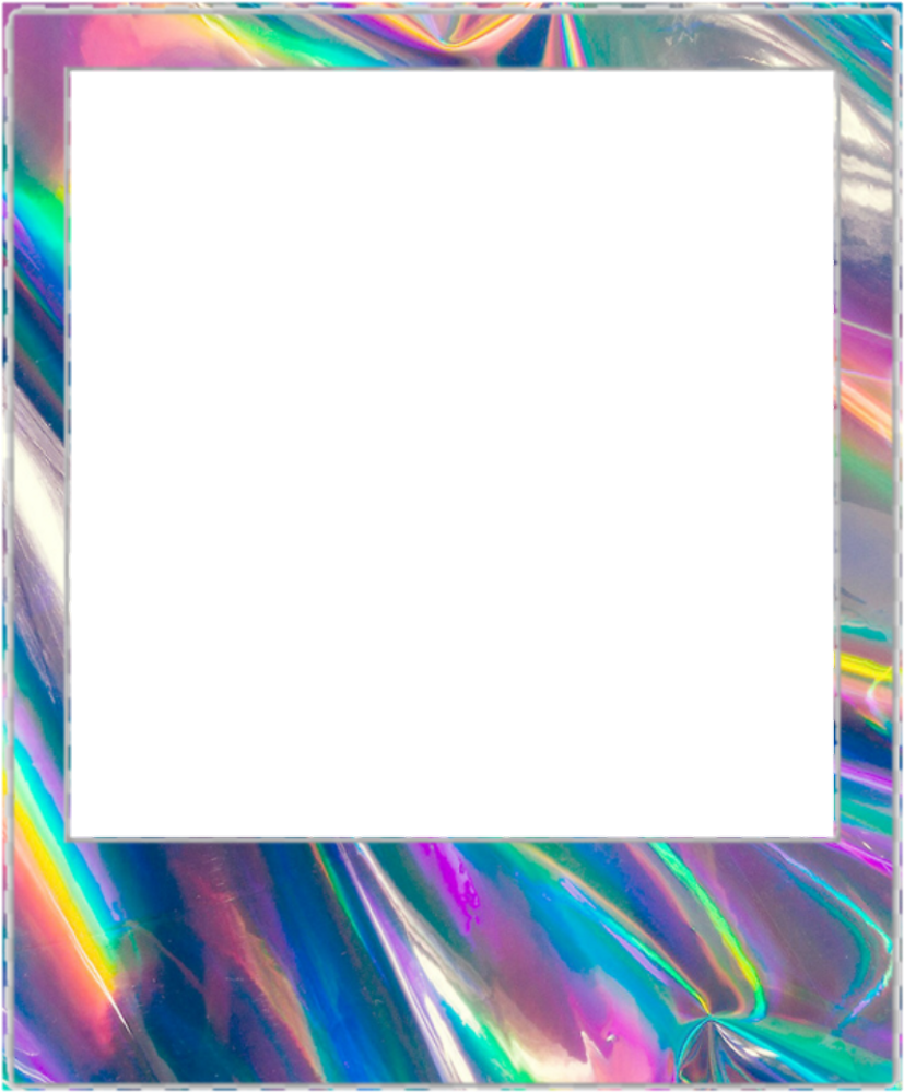 Polaroid Holo Border Kpop Soft Oof - Picture Frame (1024x1024), Png Download