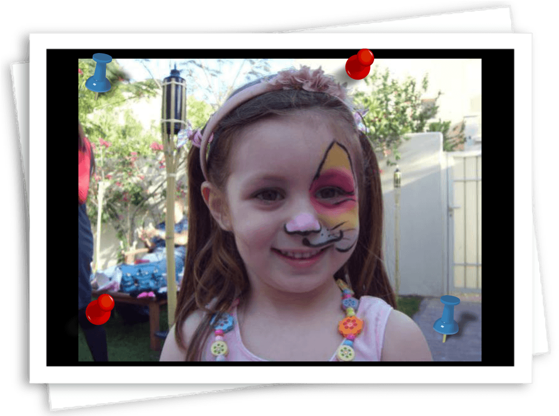Face Painting For Kids - Girl (1111x815), Png Download