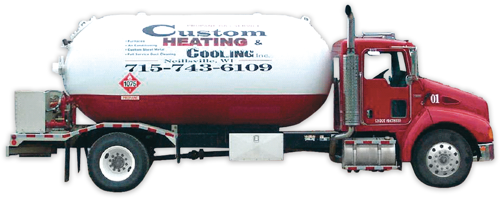 Custom Heating & Cooling (1800x744), Png Download