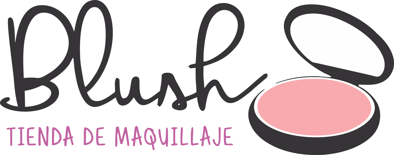Blush Makeup Store - Tienda De Maquillaje Logo (1635x645), Png Download