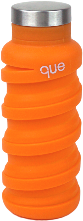 Que Bottle Foldable Water Bottles Sunbeam Orange 12oz/355ml - Water Bottle (1200x1200), Png Download
