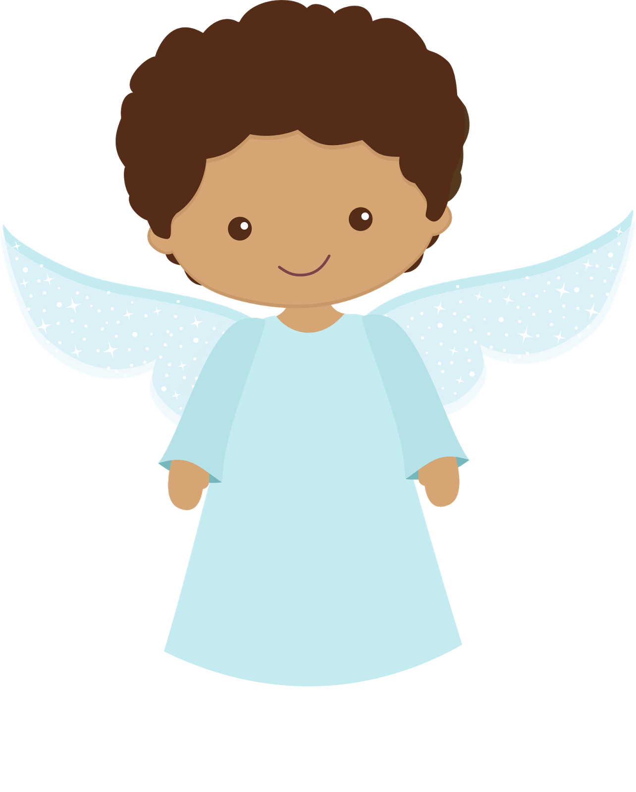 Anjos Png - Anjinho Para Batizado Moreno (1284x1600), Png Download