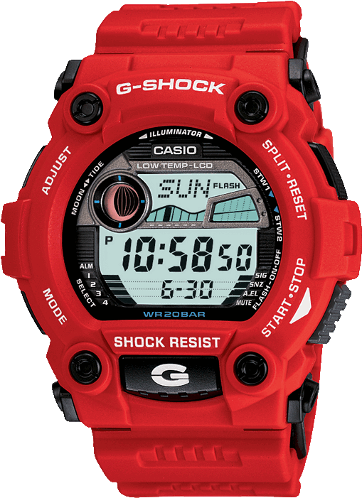 Scene1 - Red G Shock Casio (700x700), Png Download