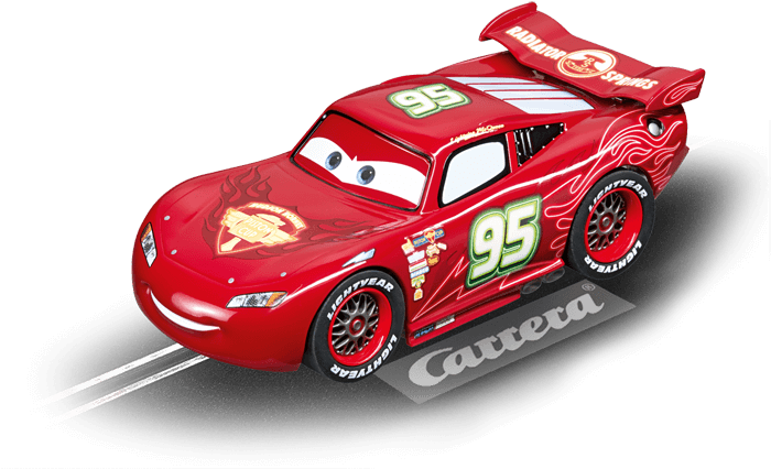 Pixar Cars Neon Lightning Mcqueen - Macchinine Di Ricambio Per Pista Cars (700x467), Png Download